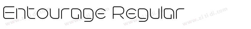 Entourage Regular字体转换